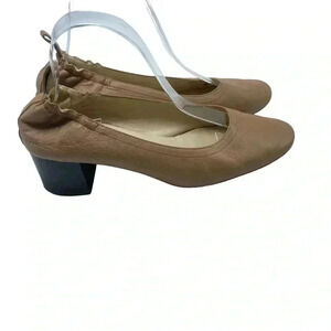 Everlane the Day ballet pumps capsule wardrobe block heels size 8.5